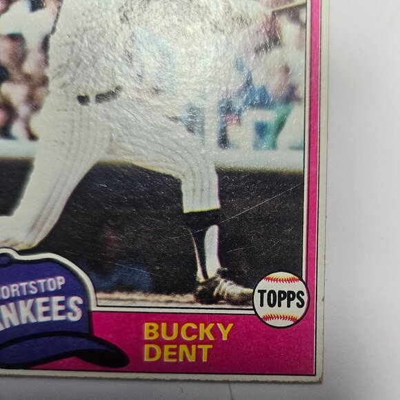 1981 TOPPS 650 BUCKY DENT - Picture 10 of 12
